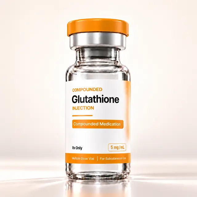 Compounded glutathione vial from VEVArx