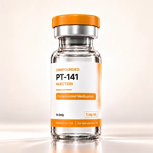 Compounded PT-141 vial from VEVArx